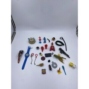Mixed Lot of Vintage Toys, Action Figure Accessories and Watches UNTESTED